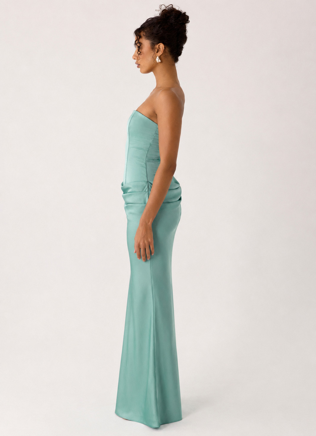 Adara Corset Maxi Dress Blue