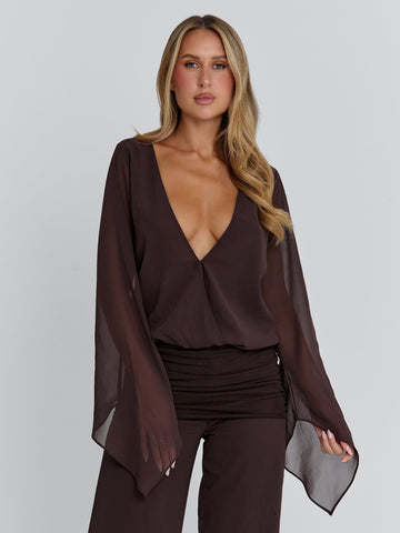Lenna Chocolate Top