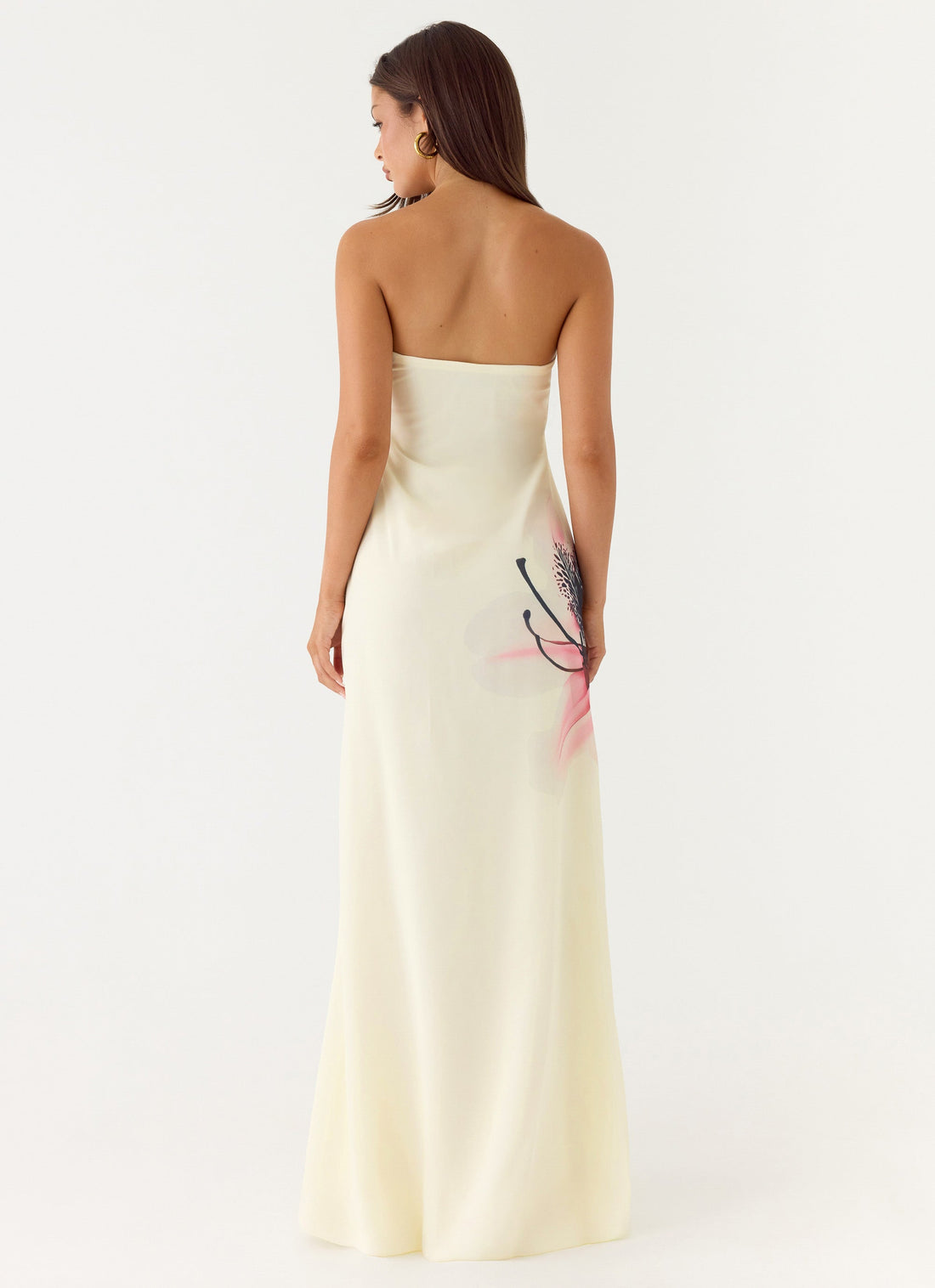 Larietta Strapless Maxi Dress White