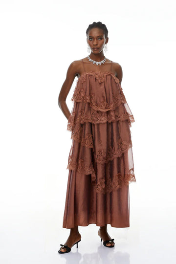 Rosavelle Ruffle Maxi Dress