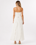Women's Maxi Dress in Polyester Chiffon – Sleeveless Halter Gown