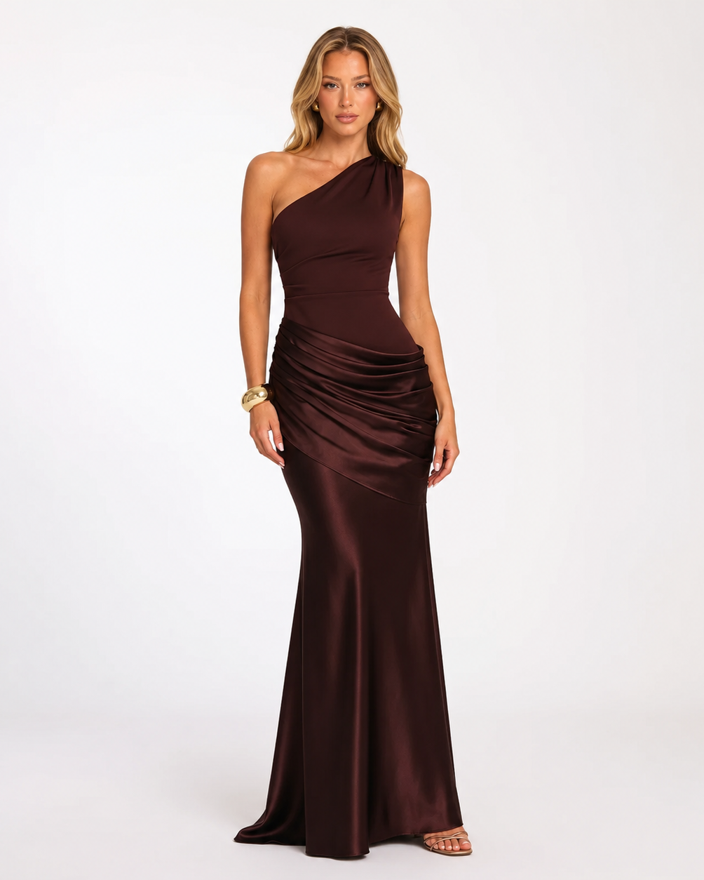 Satin Maxi Dress for Women – Madona