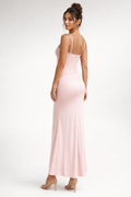 Euphoric Beaded Maxi Dress Pink — Pink