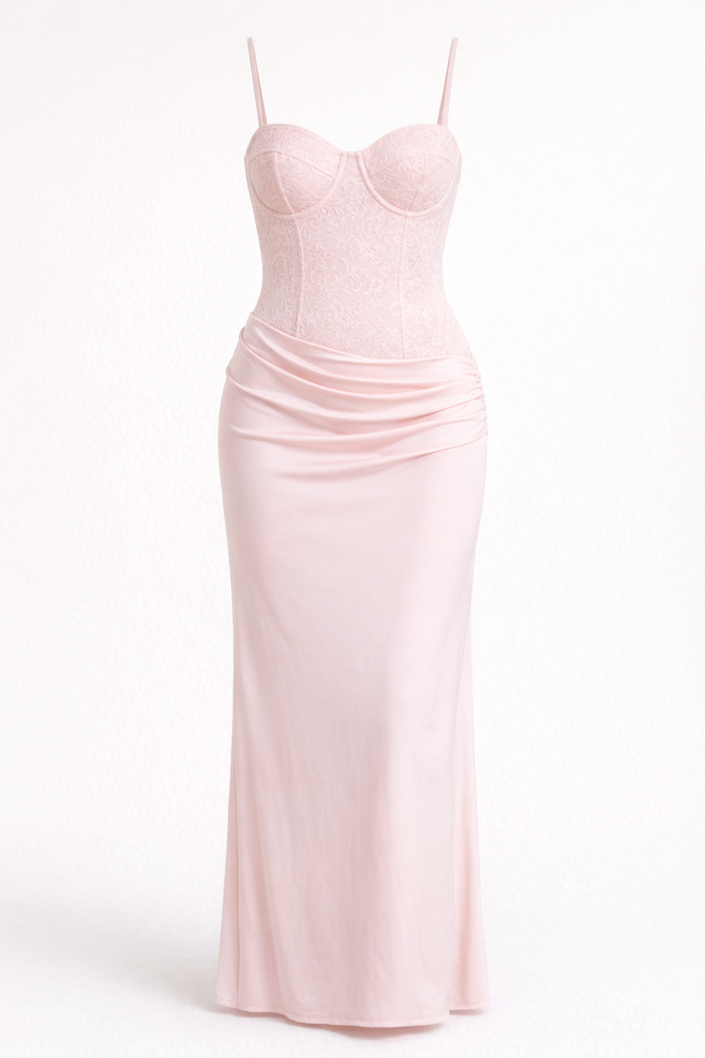 Euphoric Beaded Maxi Dress Pink — Pink