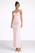 Euphoric Beaded Maxi Dress Pink — Pink