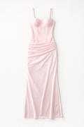 Euphoric Beaded Maxi Dress Pink — Pink