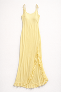 Lemon Solstice Maxi Dress — Light Yellow