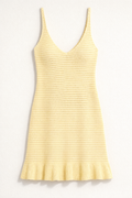 Lemon Riviera Mini Dress — Light Yellow