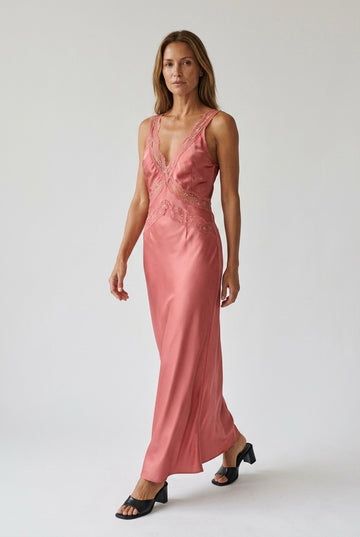 Midi Dress – Pink Lace