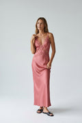 Midi Dress – Pink Lace