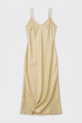 Gold Gown Satin Halter Backless Maxi Dress