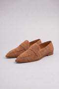 Women’s Pointed Comfort Loafers — Khaki