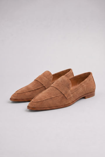 Women’s Pointed Comfort Loafers — Khaki
