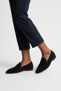 Women’s Pointed Comfort Loafers — Black