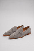 Women’s Pointed Comfort Loafers — Grey