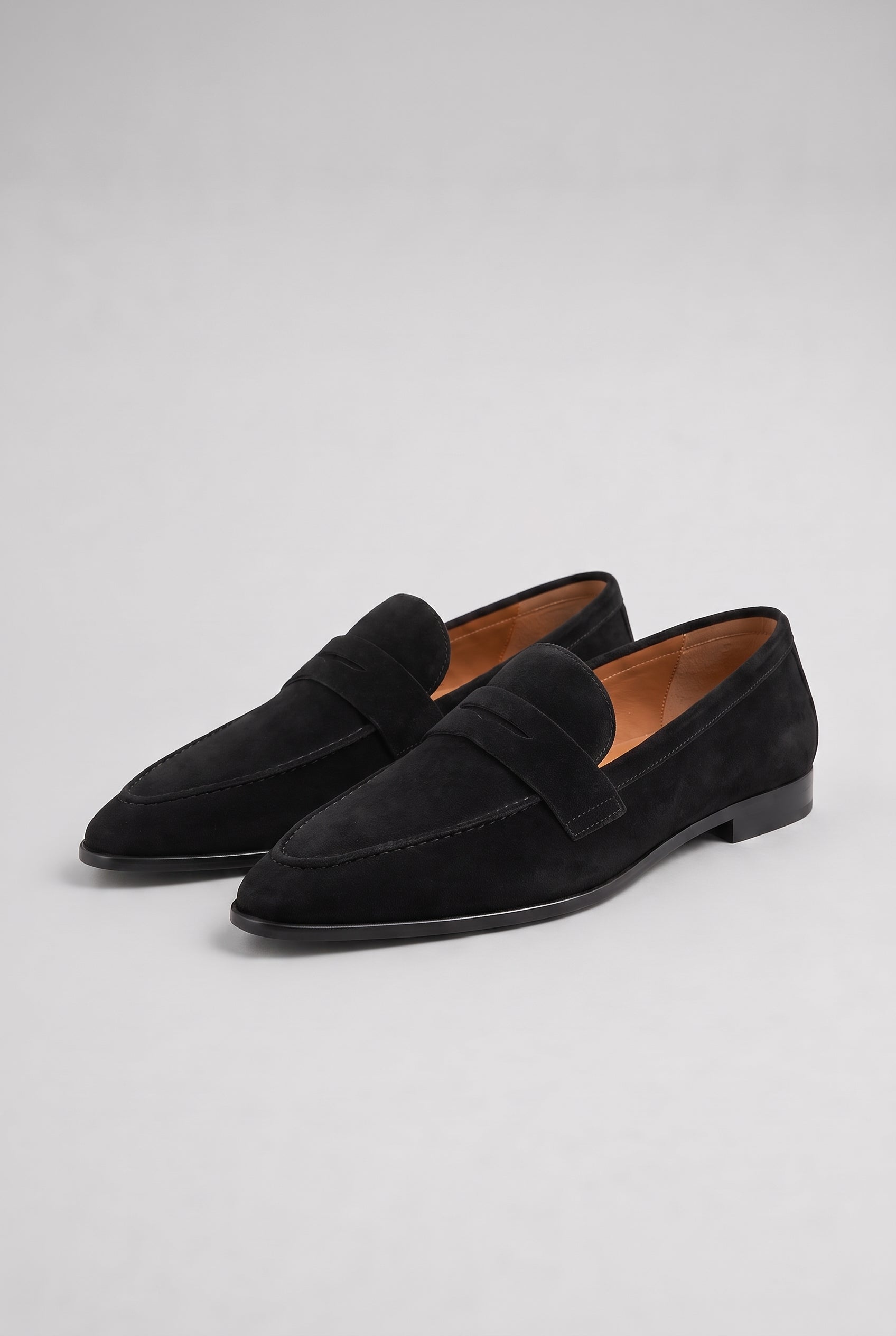 Women’s Pointed Comfort Loafers — Black