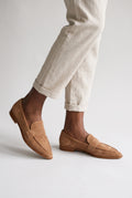 Women’s Pointed Comfort Loafers — Khaki