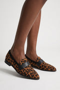 Women’s Pointed Comfort Loafers — Brown