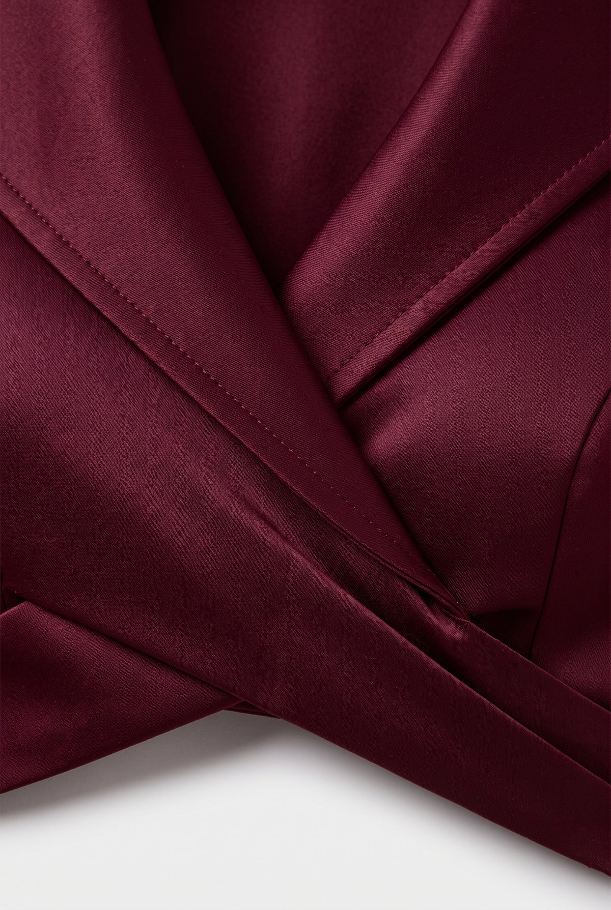 Elegant Satin Dress — Red