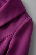 Karen Satin Evening Dress — Burgundy