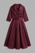 Karen Satin Evening Dress — Red