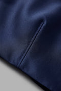 Karen Satin Evening Dress — Blue