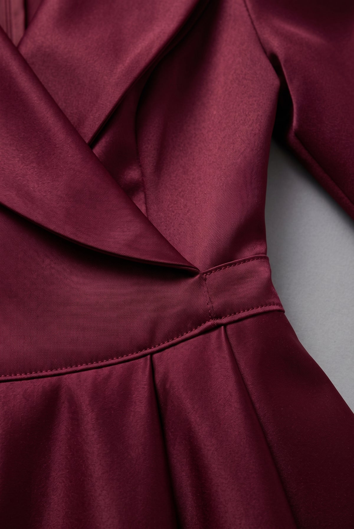 Karen Satin Evening Dress — Red