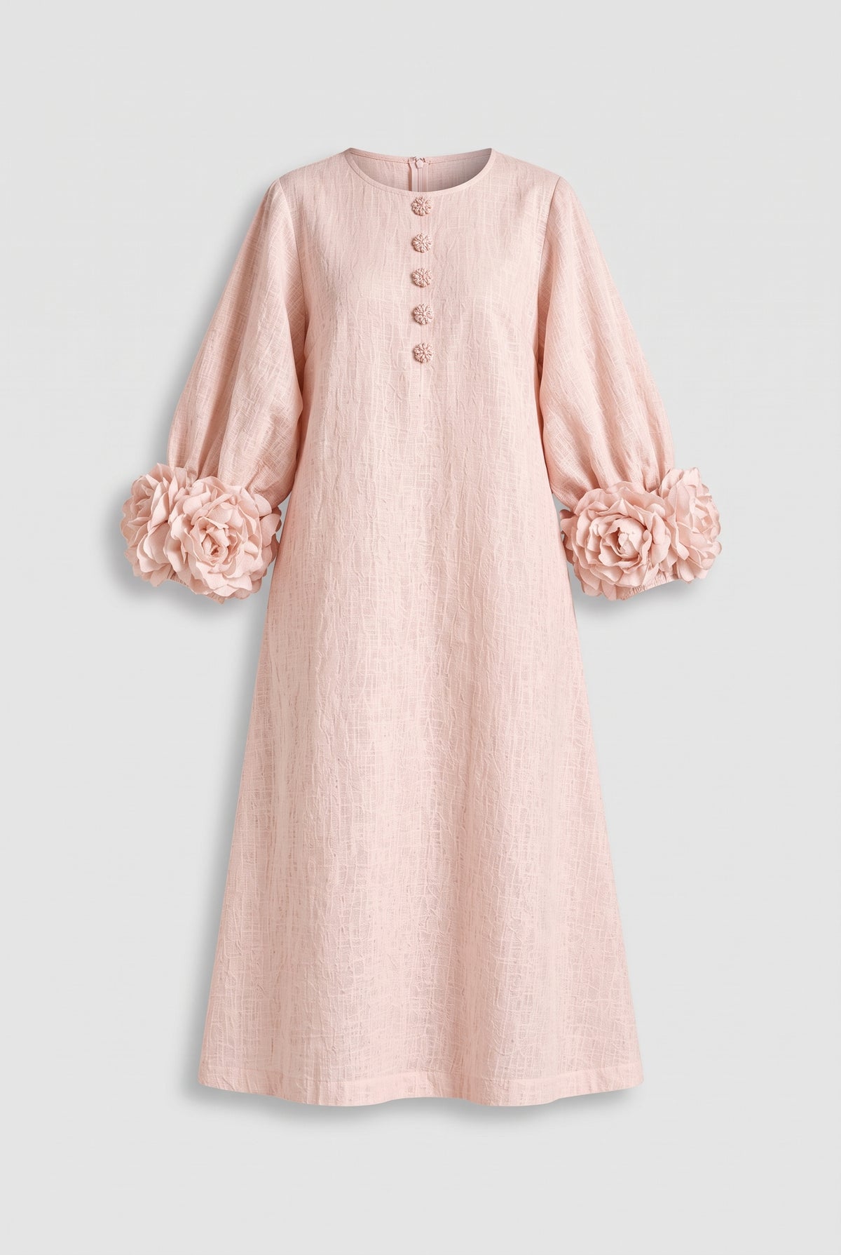 Liliana Floral Midi Dress — Pink