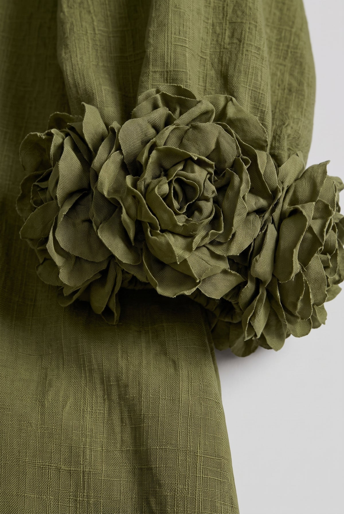 Liliana Floral Midi Dress — Green