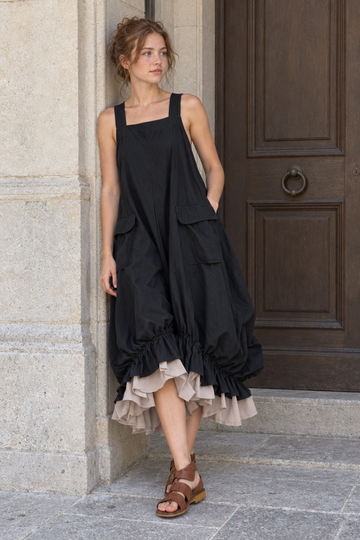 Women's Black Midi Dress