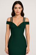 Emerald Green Bodycon Dress – Sia Bandage