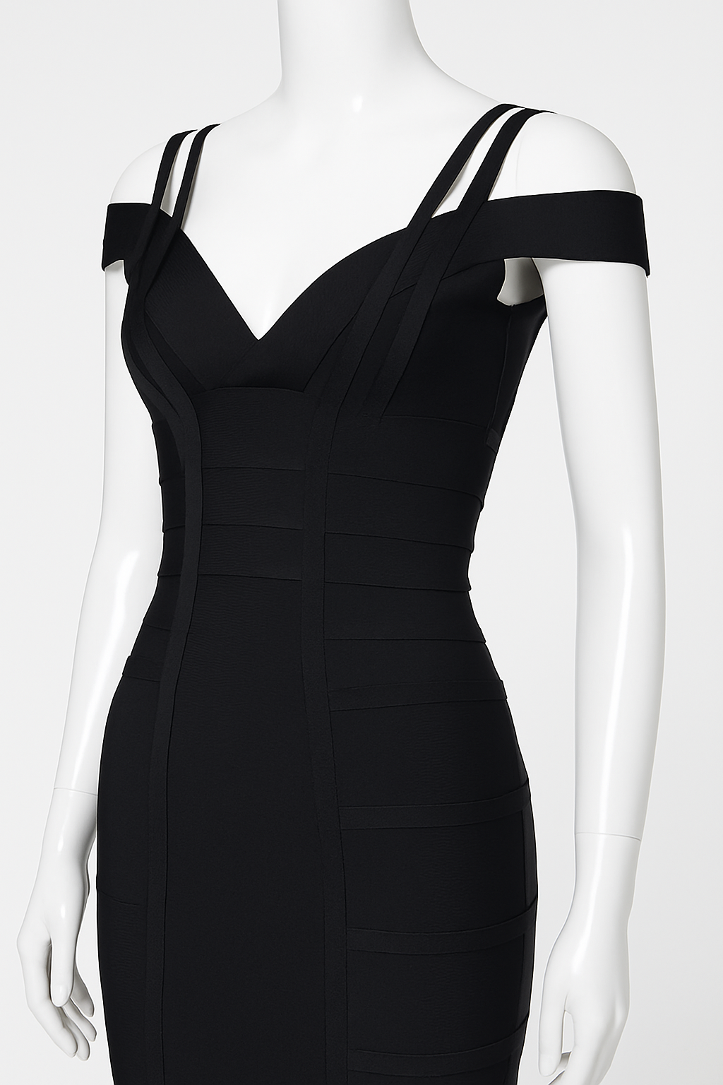 Sia Bandage Dress - Classic Black