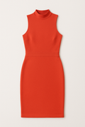 Red Halter Bodycon Midi Dress – Grace — Red