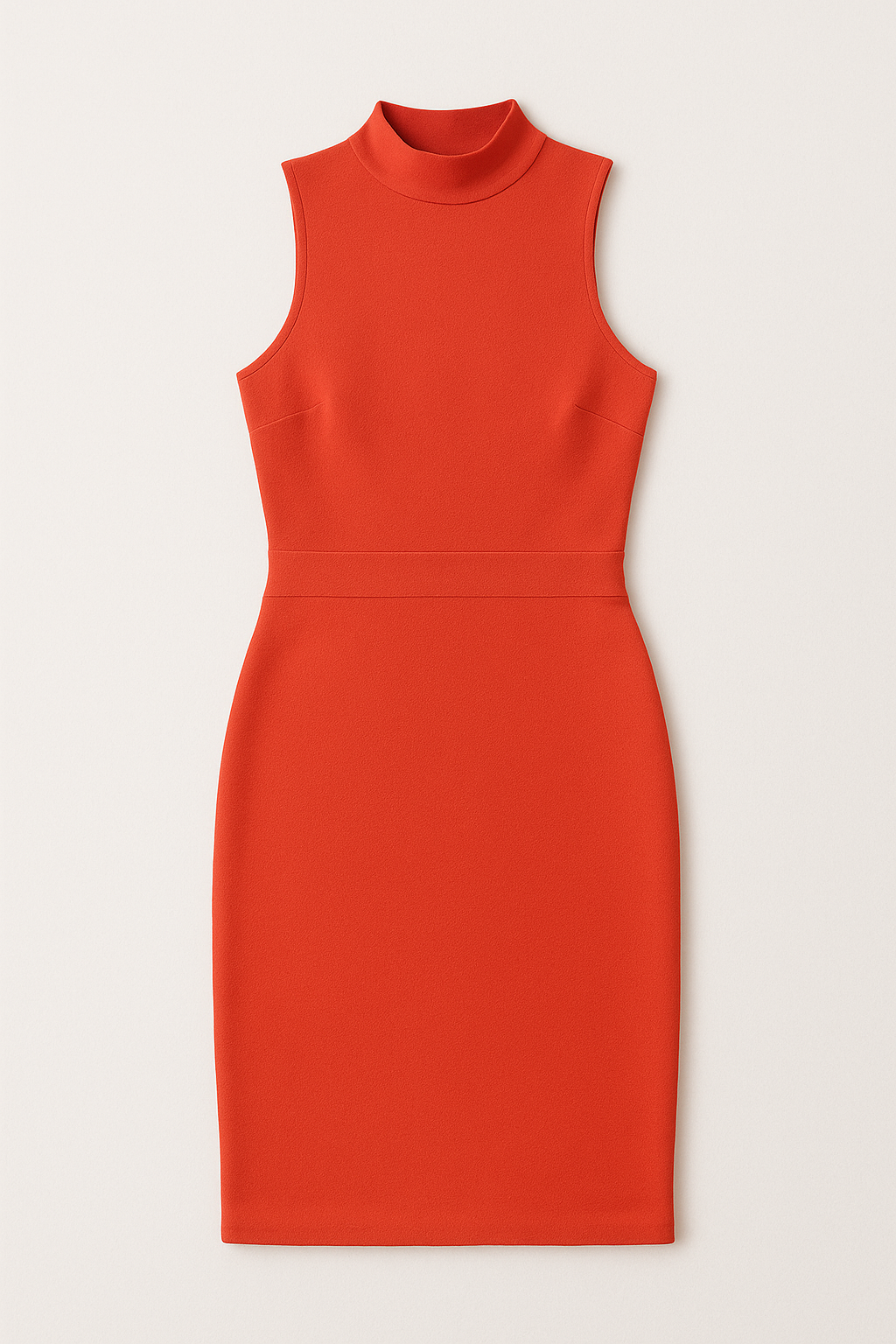 Red Halter Bodycon Midi Dress – Grace — Red