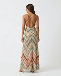 Striped Knit Maxi Dress