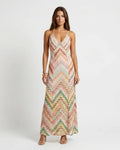 Striped Knit Maxi Dress