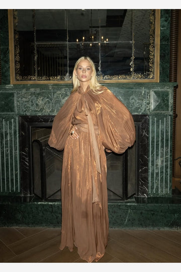 Amber Pleated Maxi Dress