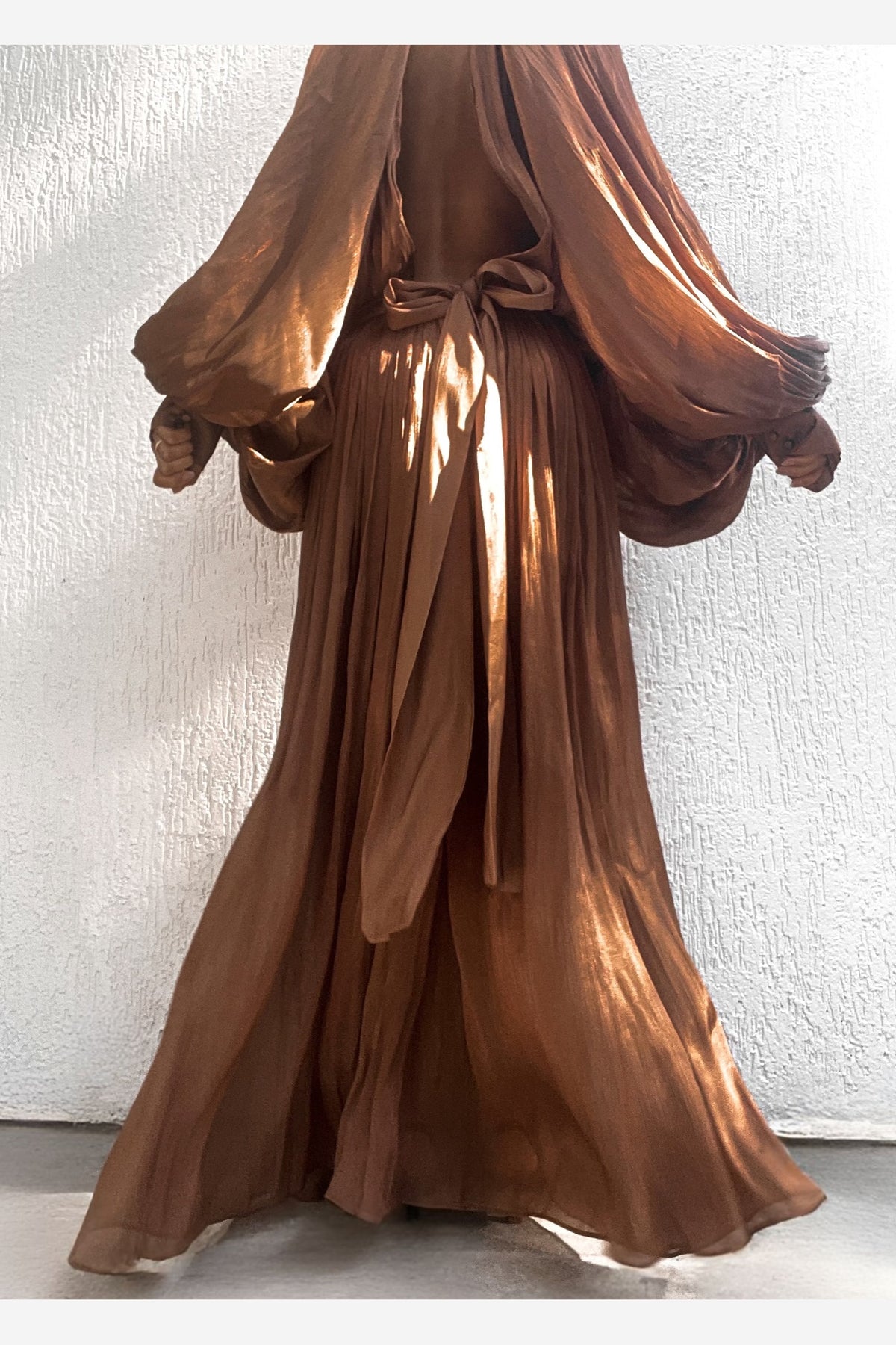 Amber Pleated Maxi Dress