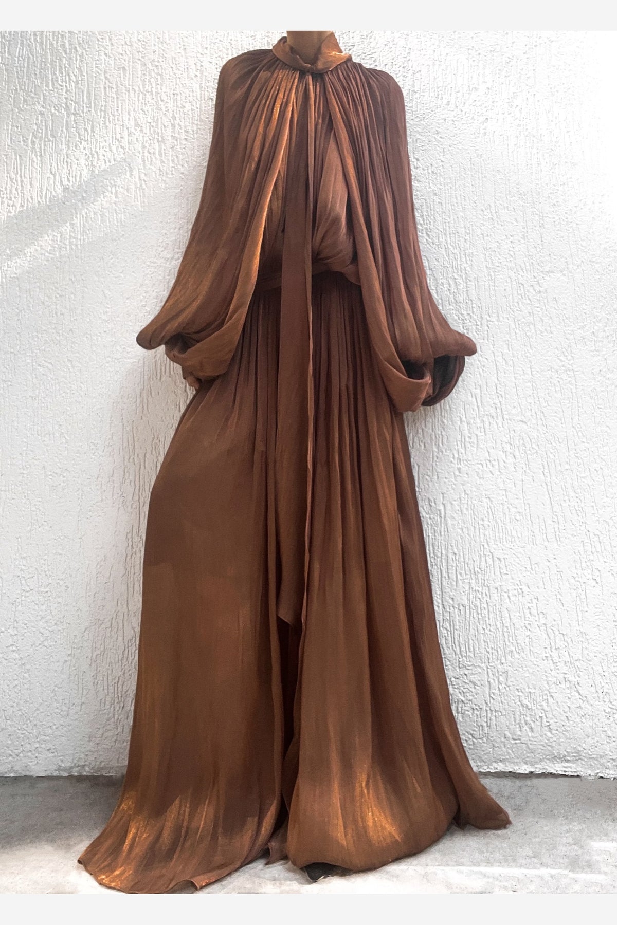 Amber Pleated Maxi Dress