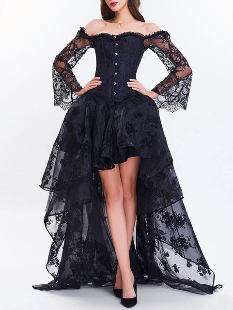 Women Black Queen Mini Dress
