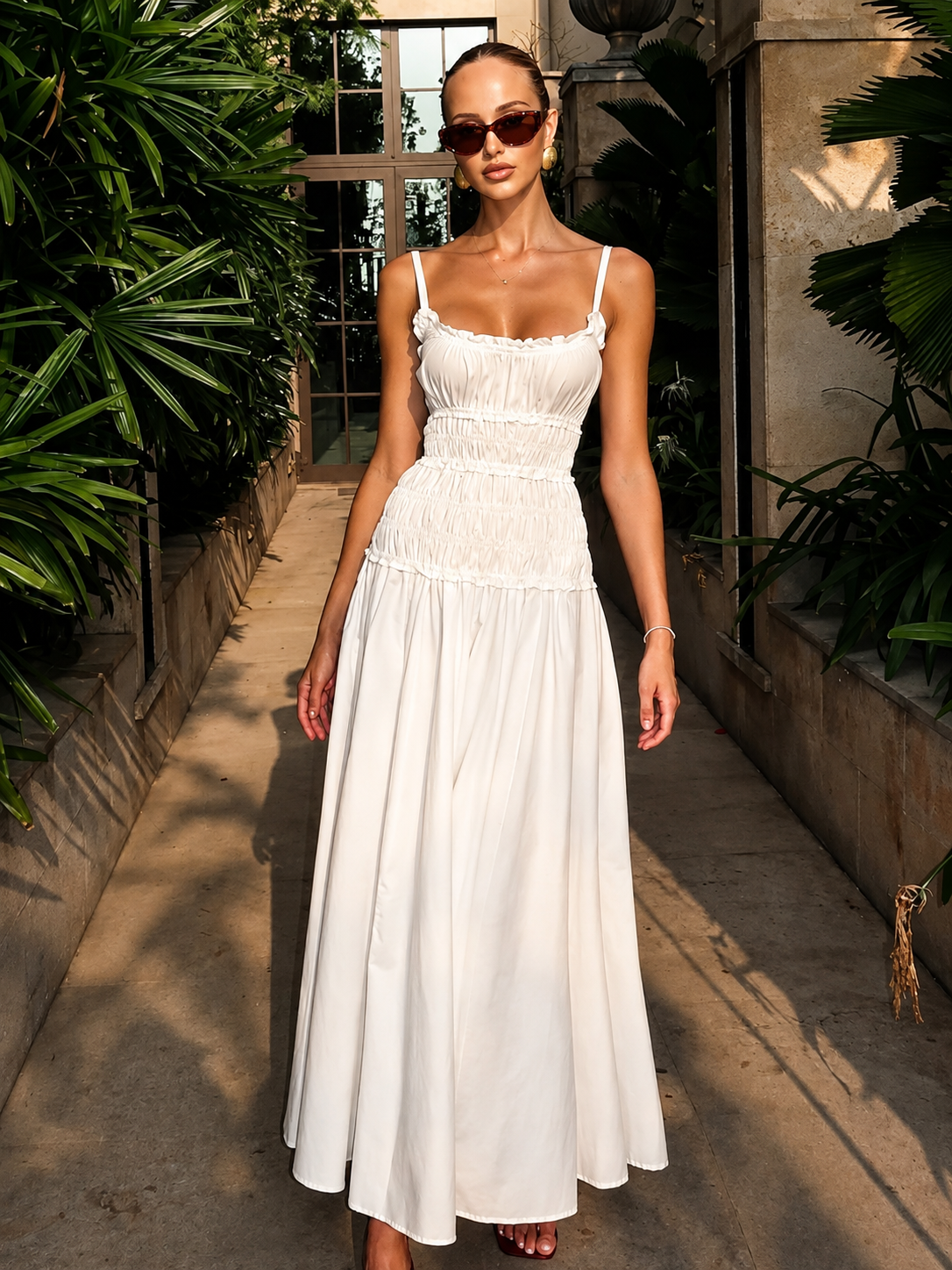 Summer Cotton Maxi Dress for Women – Calma