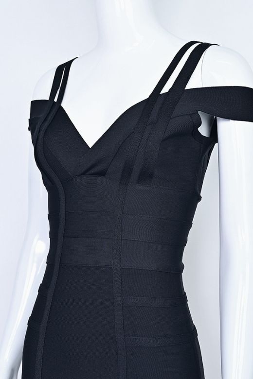 Sia Bandage Dress - Classic Black