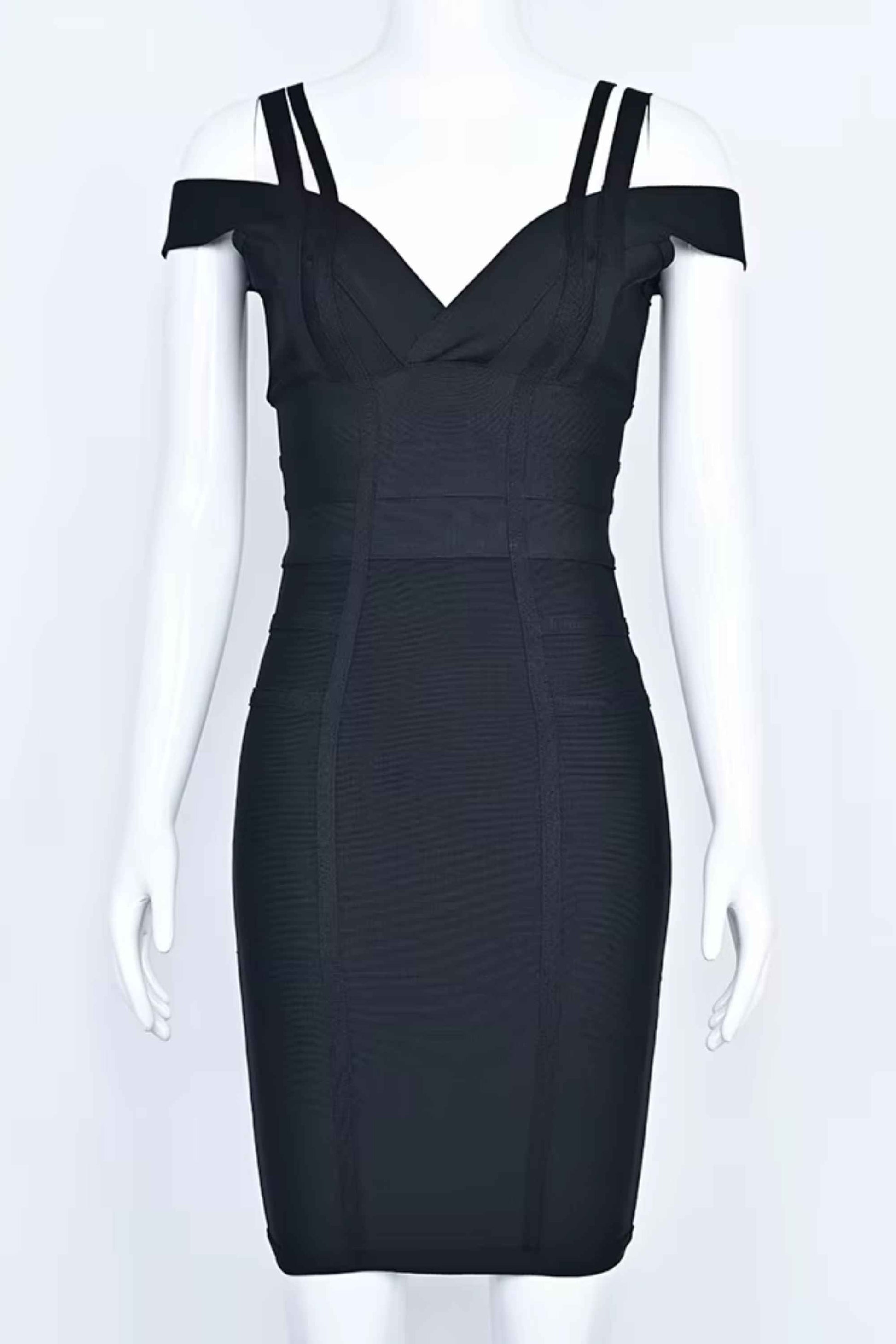 Sia Bandage Dress - Classic Black
