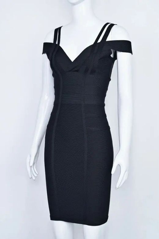 Sia Bandage Dress - Classic Black